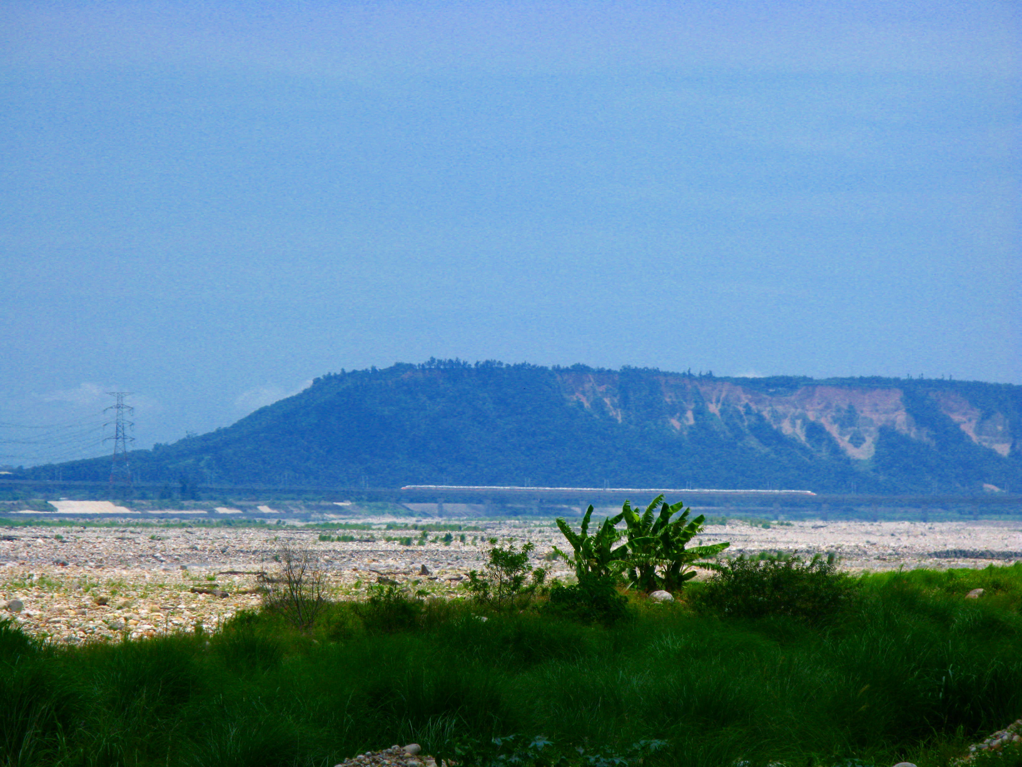Da-An River landscape in Taiwan, regional context only, not the newly unveiled Da'an Harbor Mazu statue in Taichung