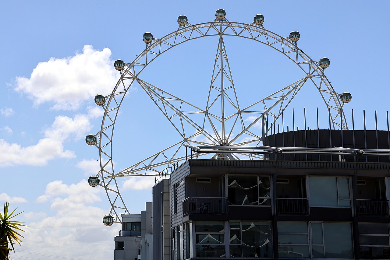 Earlier view of Melbourne Star in Docklands, not a 15 October 2026 opening-day or operational-status photograph