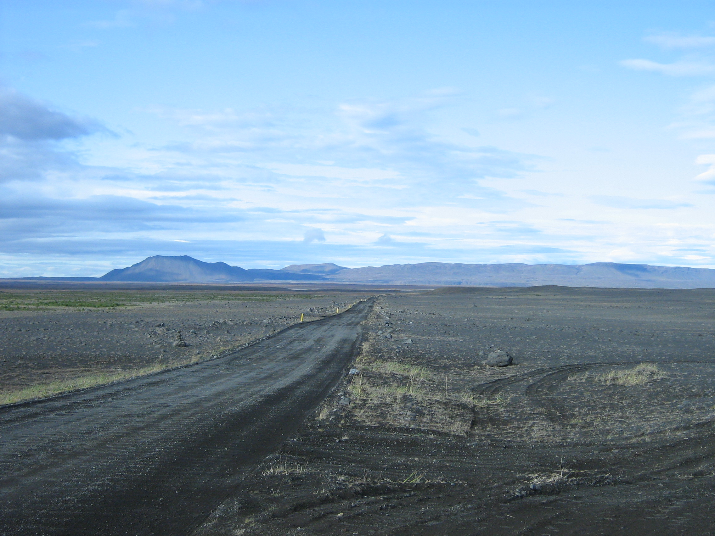 Iceland highland landscape illustrating rough terrain, not proof that a particular rental car may drive here