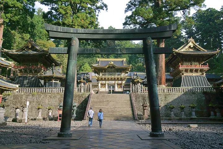 Torii and Yomeimon gate at Nikko Toshogu