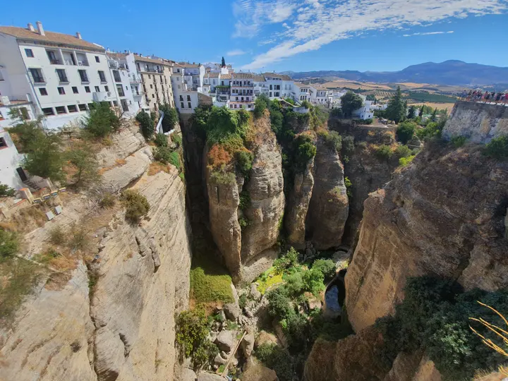 Ronda's Puente Nuevo bridge from the gorge